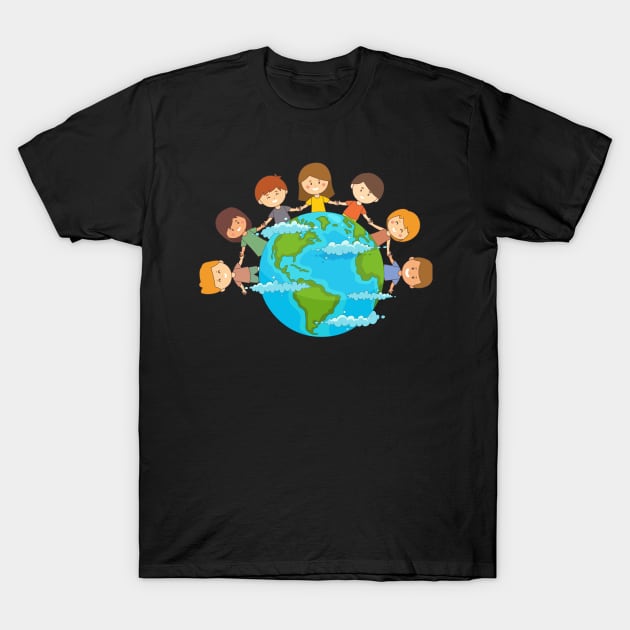 Earth Day Children's Kids T-Shirt by FabulousDesigns